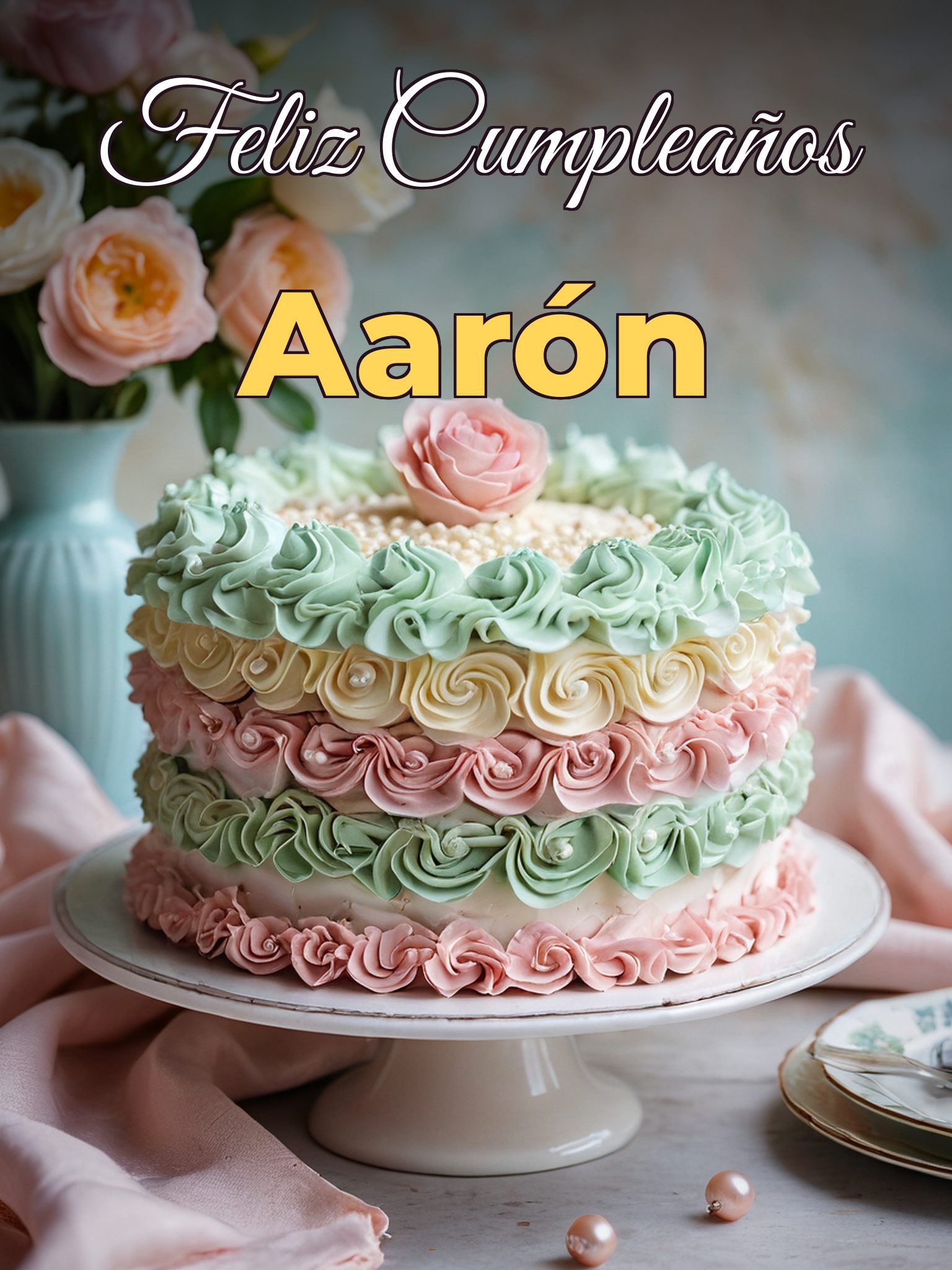 Feliz cumpleaños aarón
