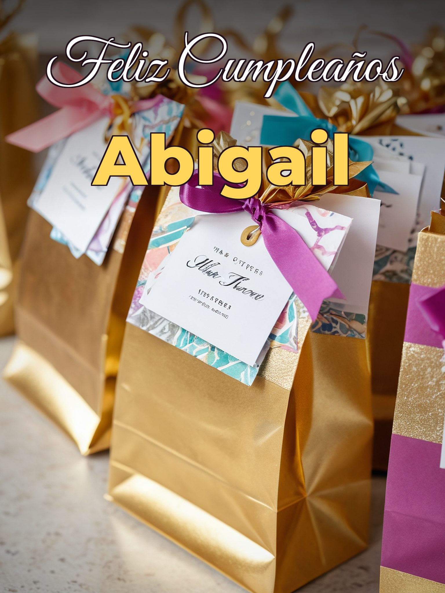 Feliz cumpleaños abigail
