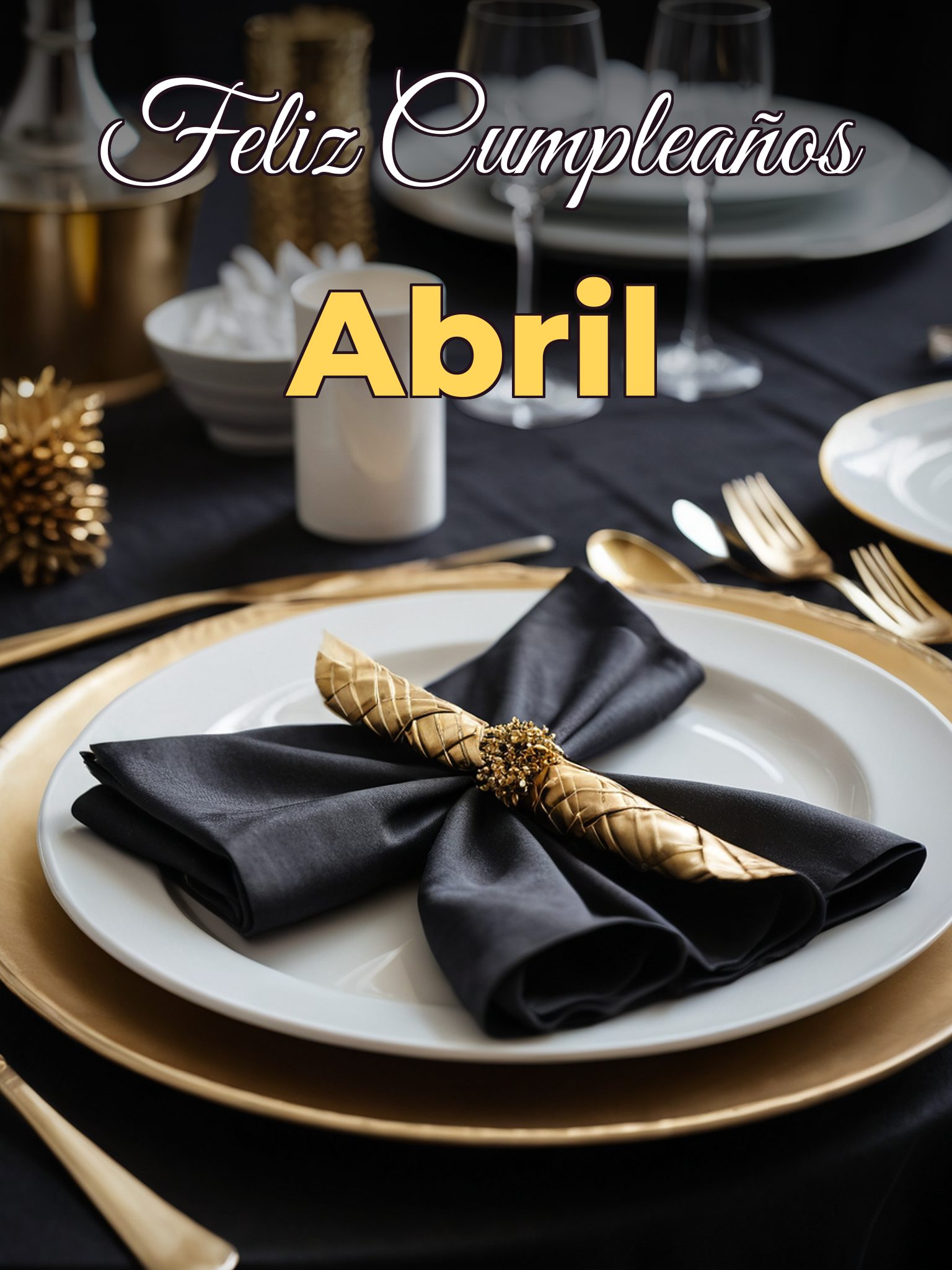 Feliz cumpleaños abril