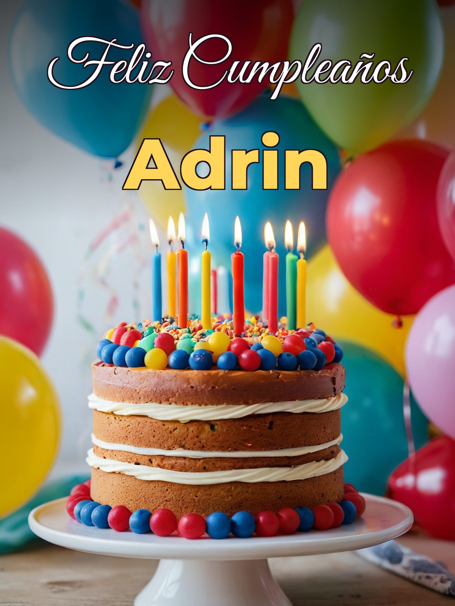 Feliz cumpleaños adrin