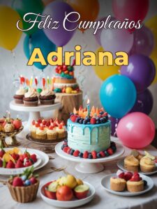 Feliz cumpleaños adriana