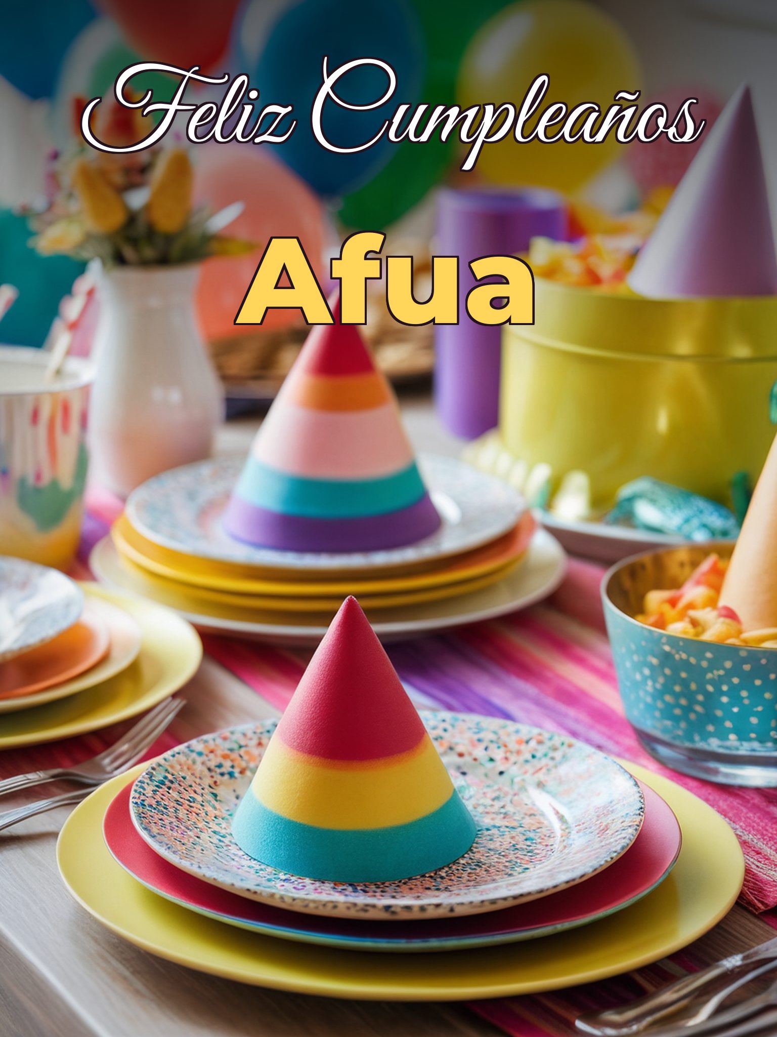 Feliz cumpleaños afua