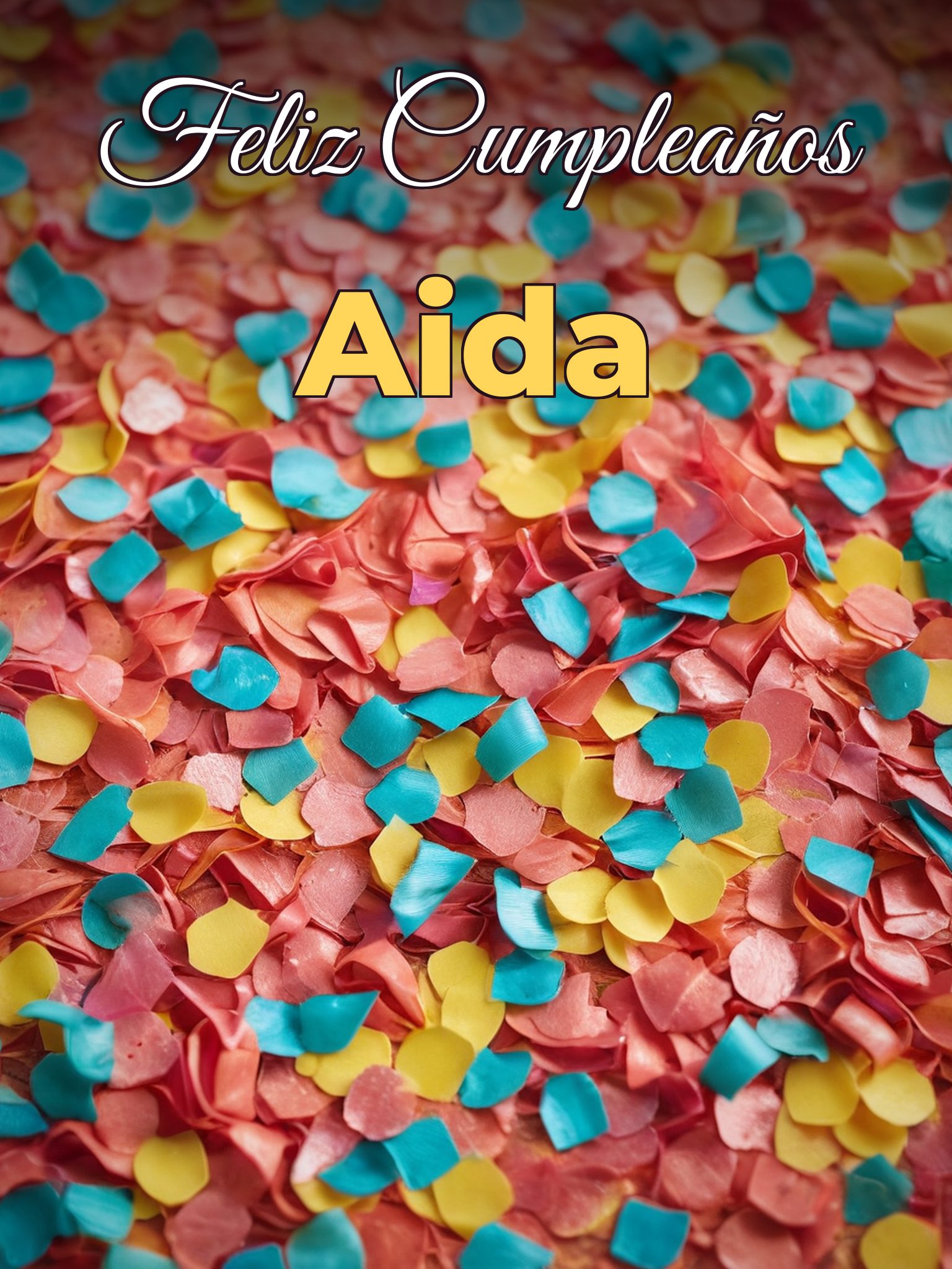 Feliz cumpleaños aida