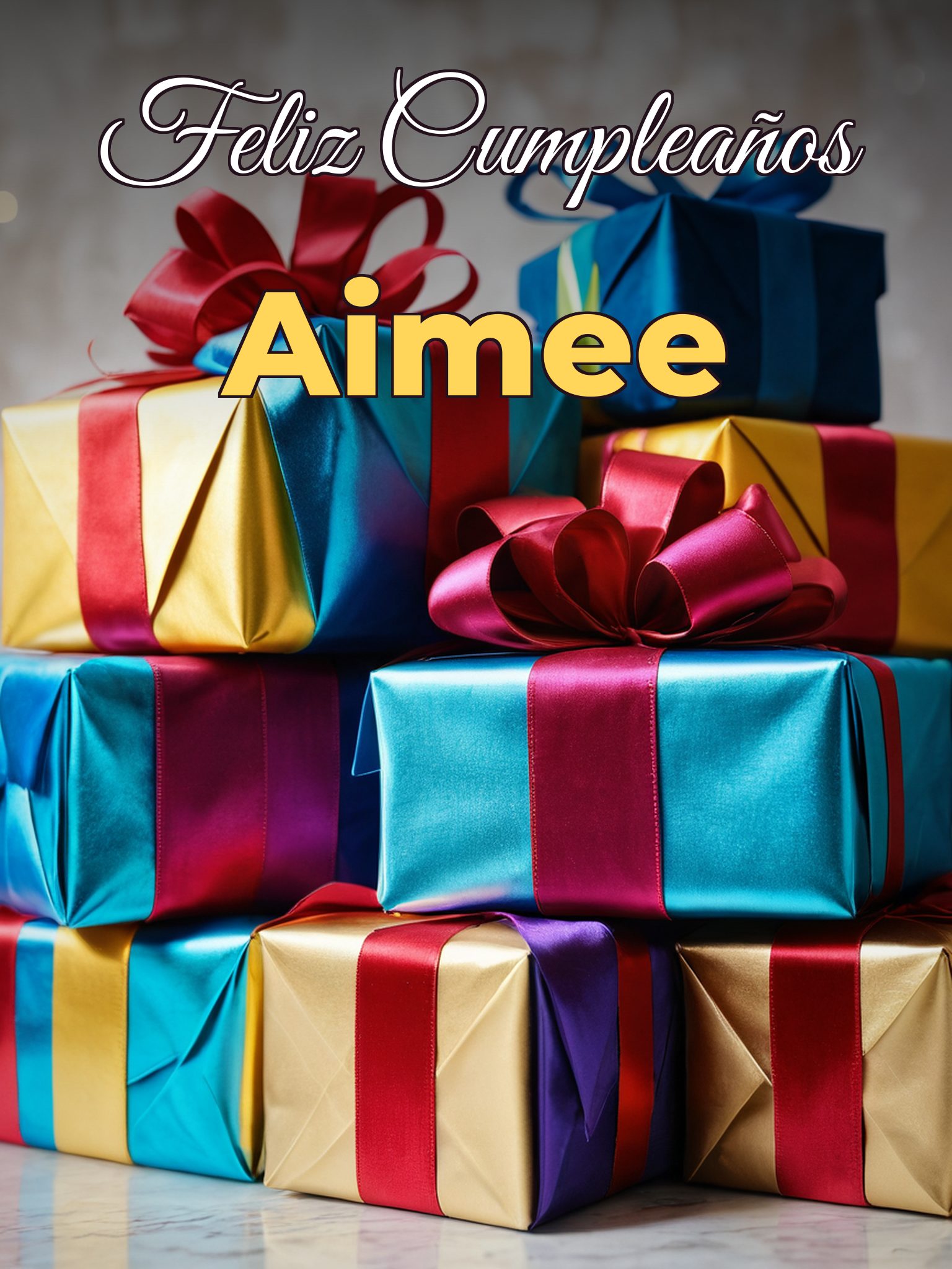 Feliz cumpleaños aimee