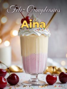 Feliz cumpleaños aina