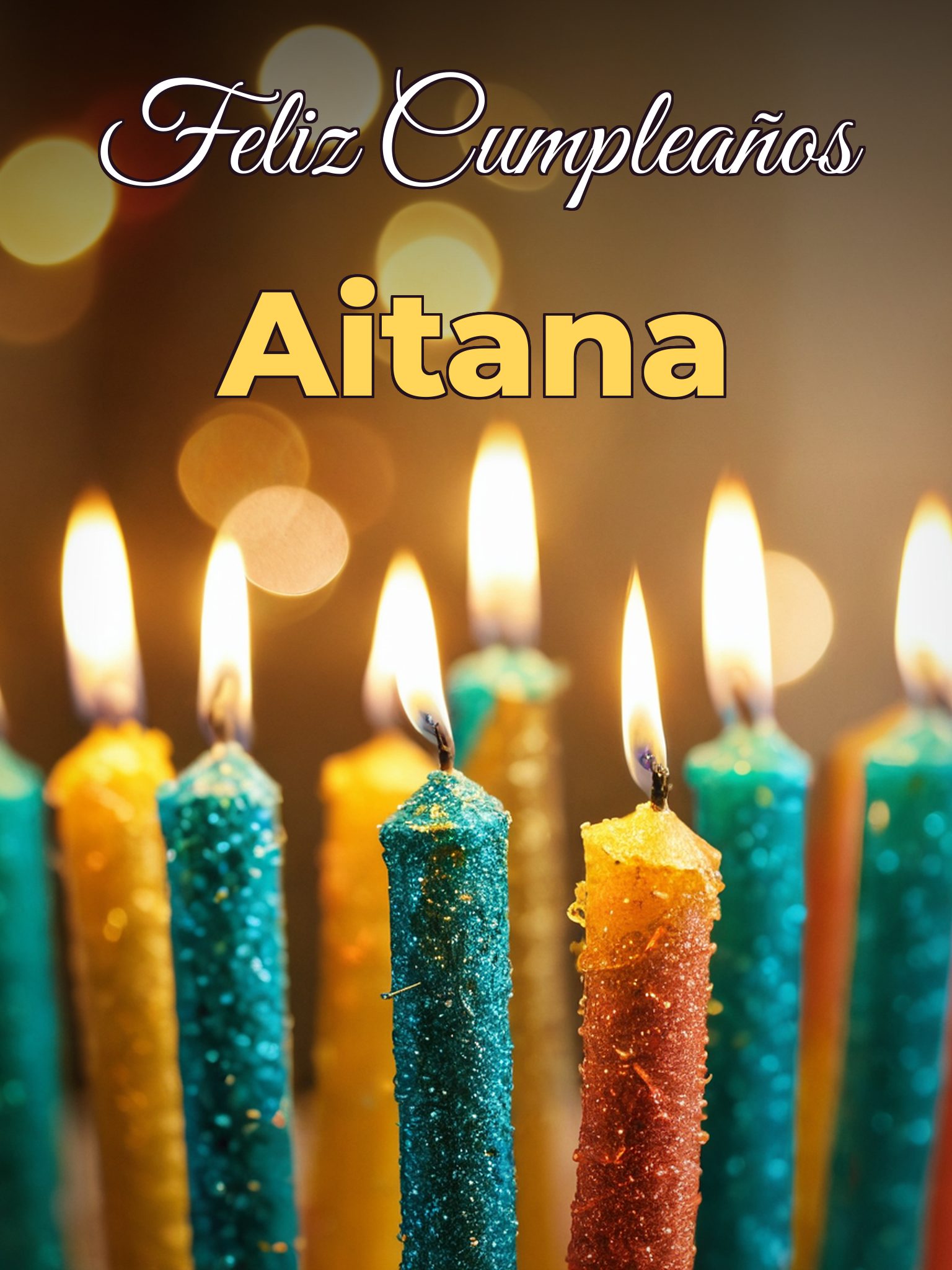 Feliz cumpleaños aitana
