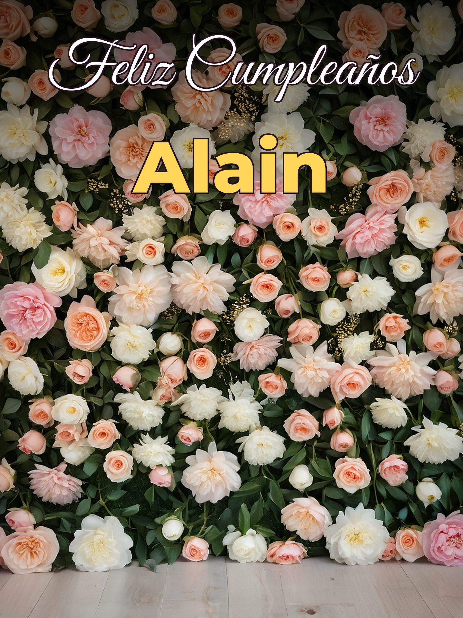 Feliz cumpleaños alain