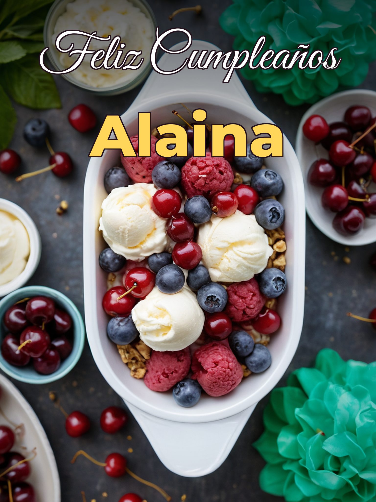 Feliz cumpleaños alaina