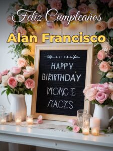 Feliz cumpleaños alan francisco