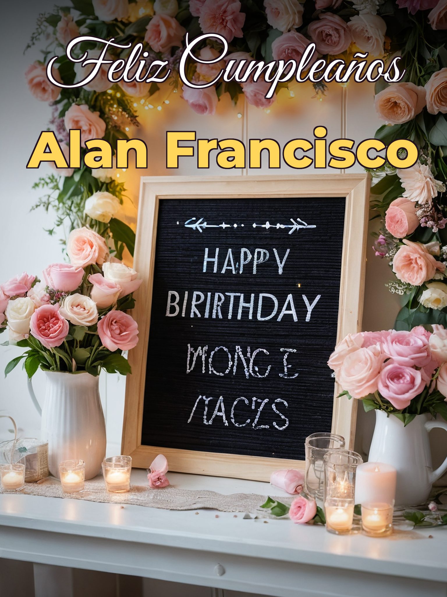 Feliz cumpleaños alan francisco