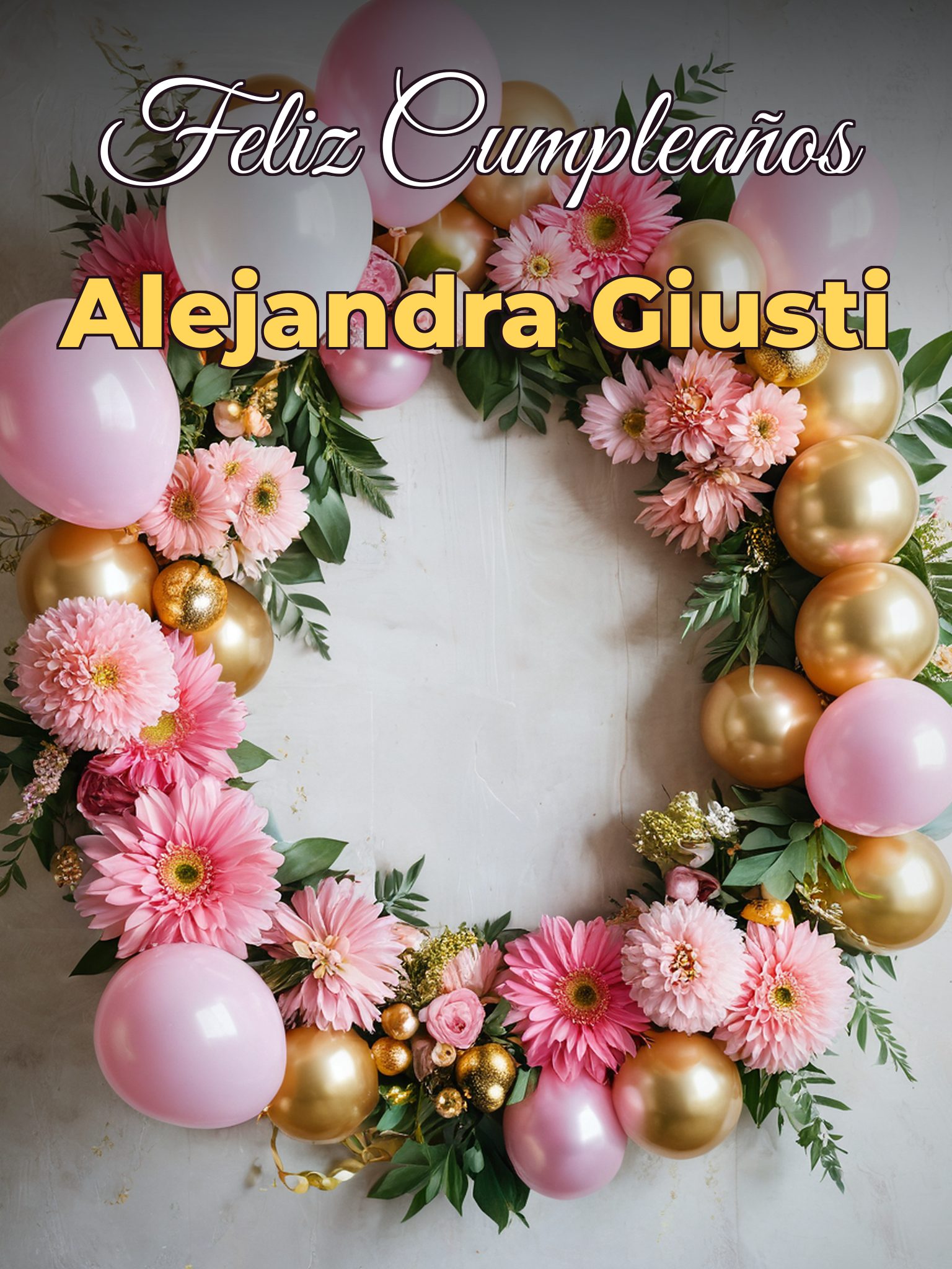 Feliz cumpleaños alejandra giusti