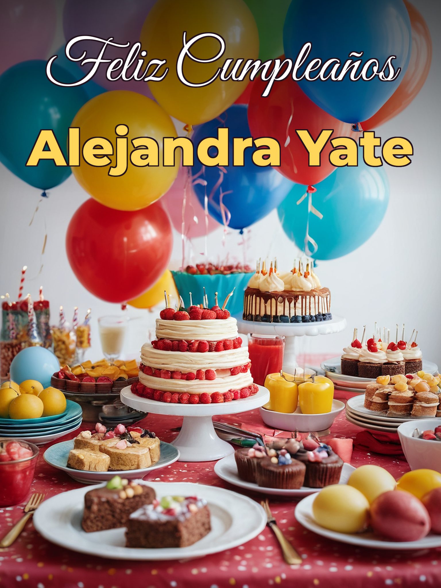 Feliz cumpleaños alejandra yate
