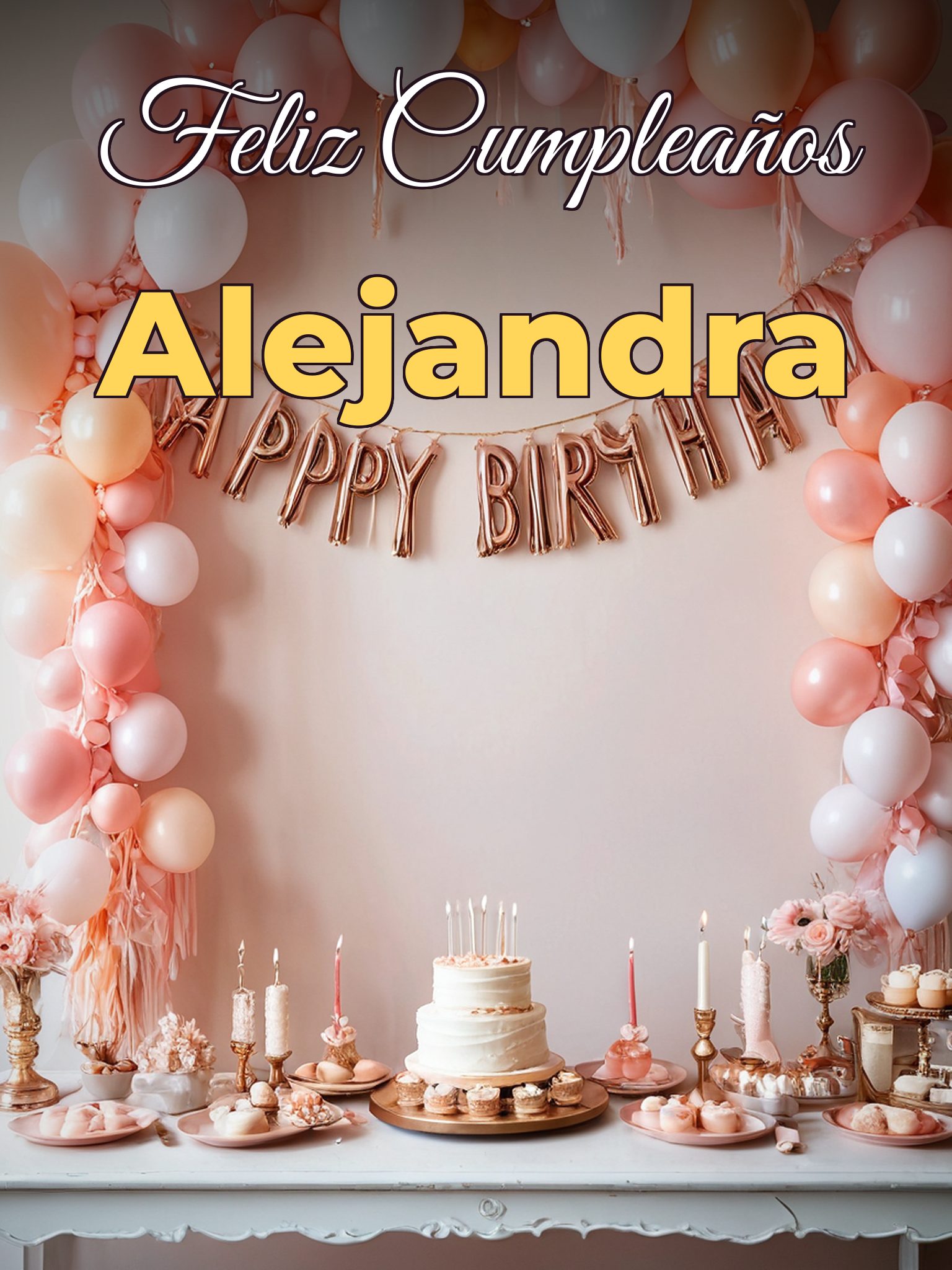 Feliz cumpleaños alejandra