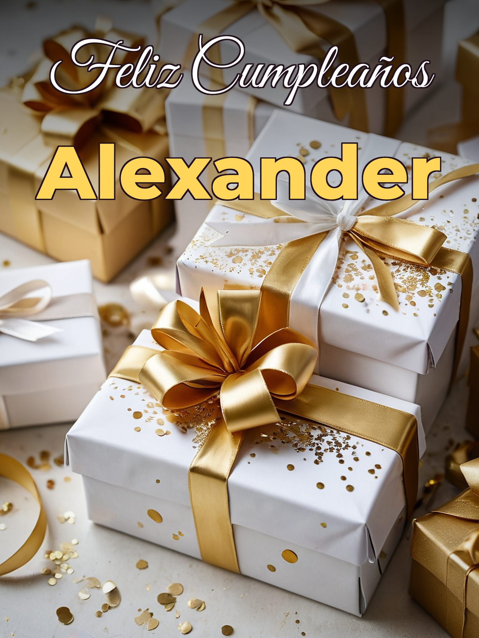 Feliz cumpleaños alexander