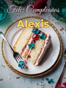 Feliz cumpleaños alexis