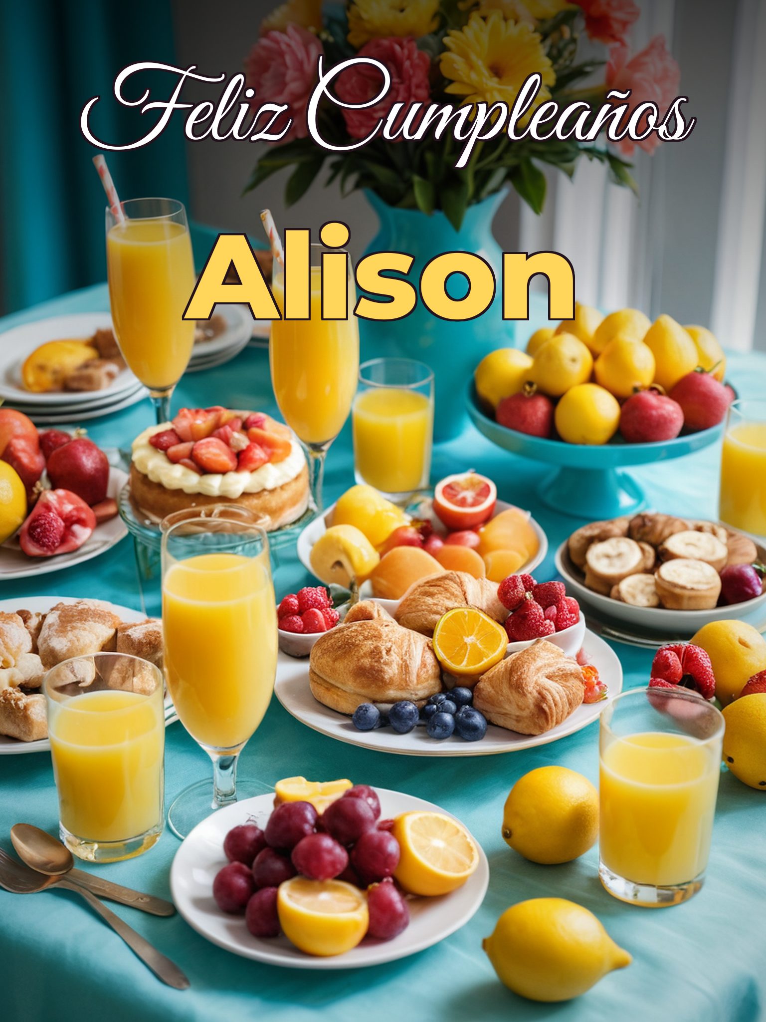 Feliz cumpleaños alison