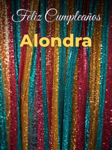 Feliz cumpleaños alondra