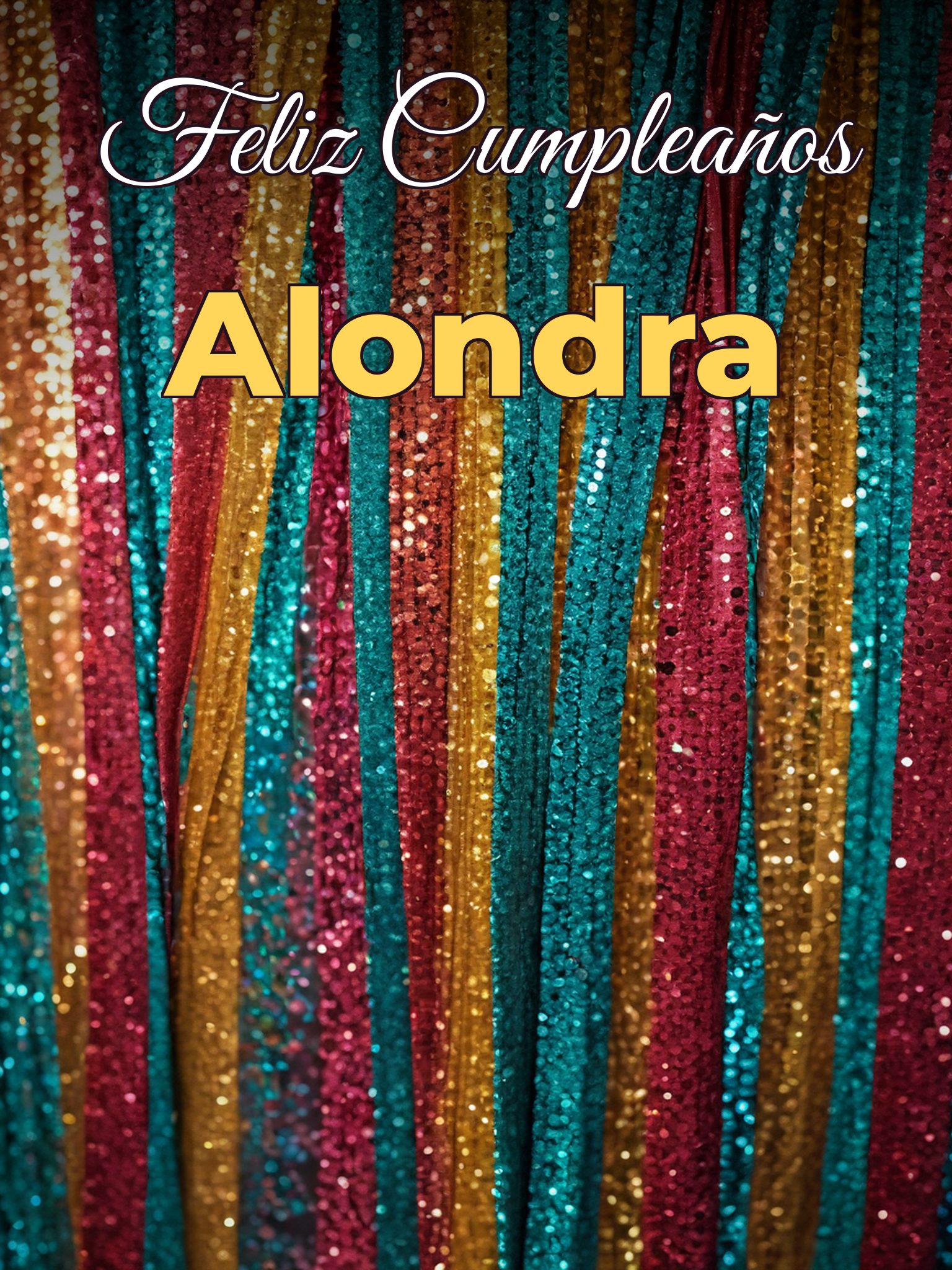 Feliz cumpleaños alondra