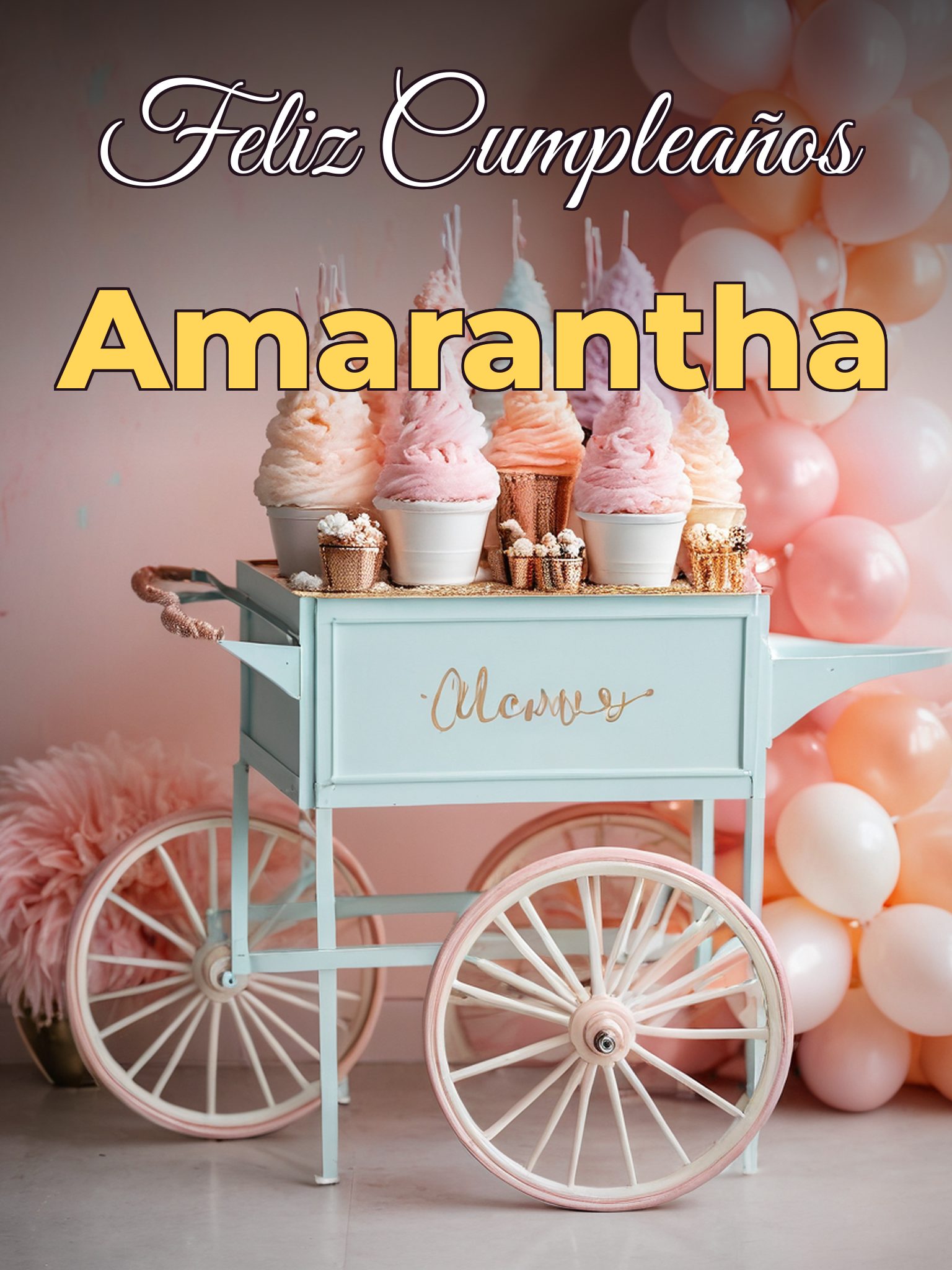 Feliz cumpleaños amarantha