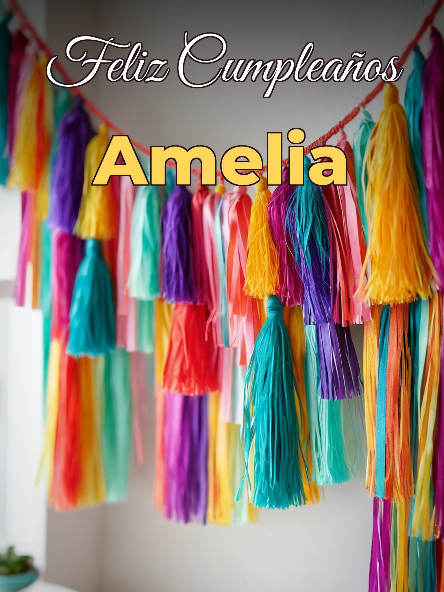 Feliz cumpleaños amelia