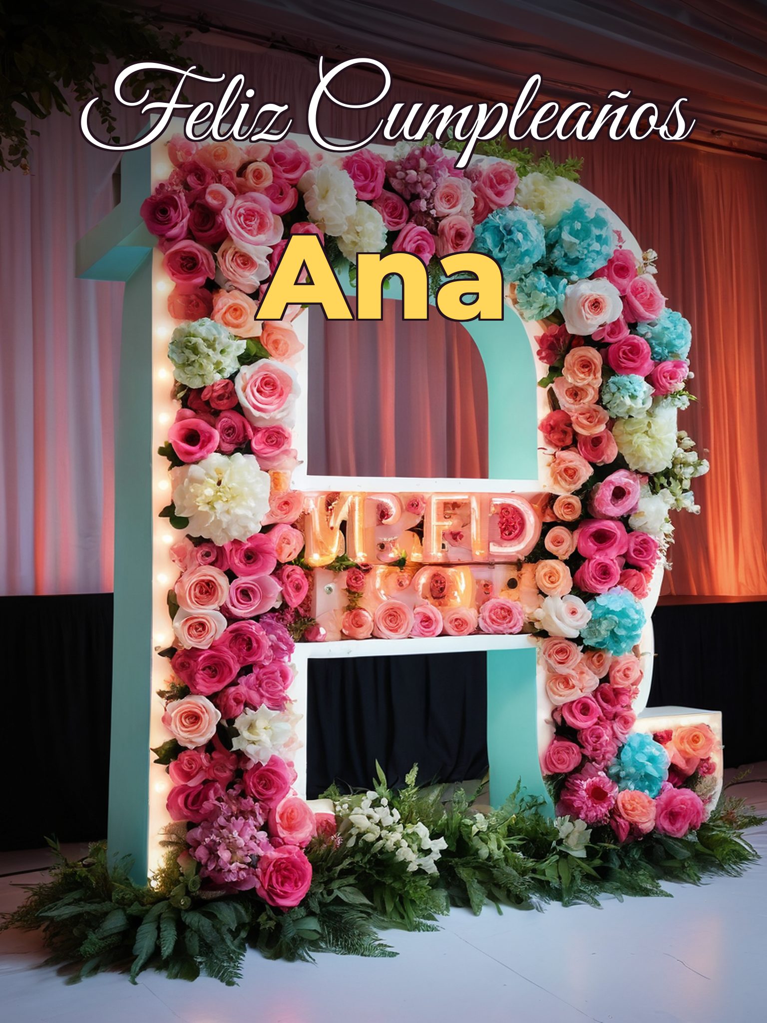 Feliz cumpleaños ana