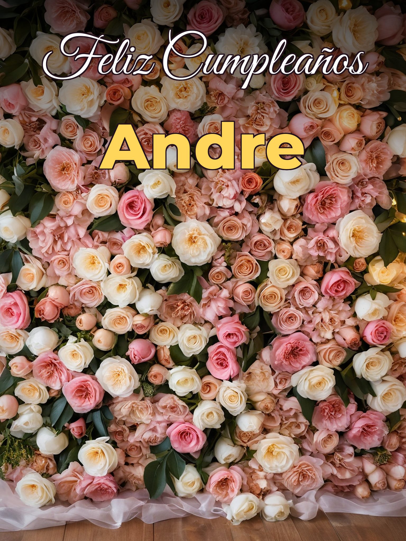 Feliz cumpleaños andre