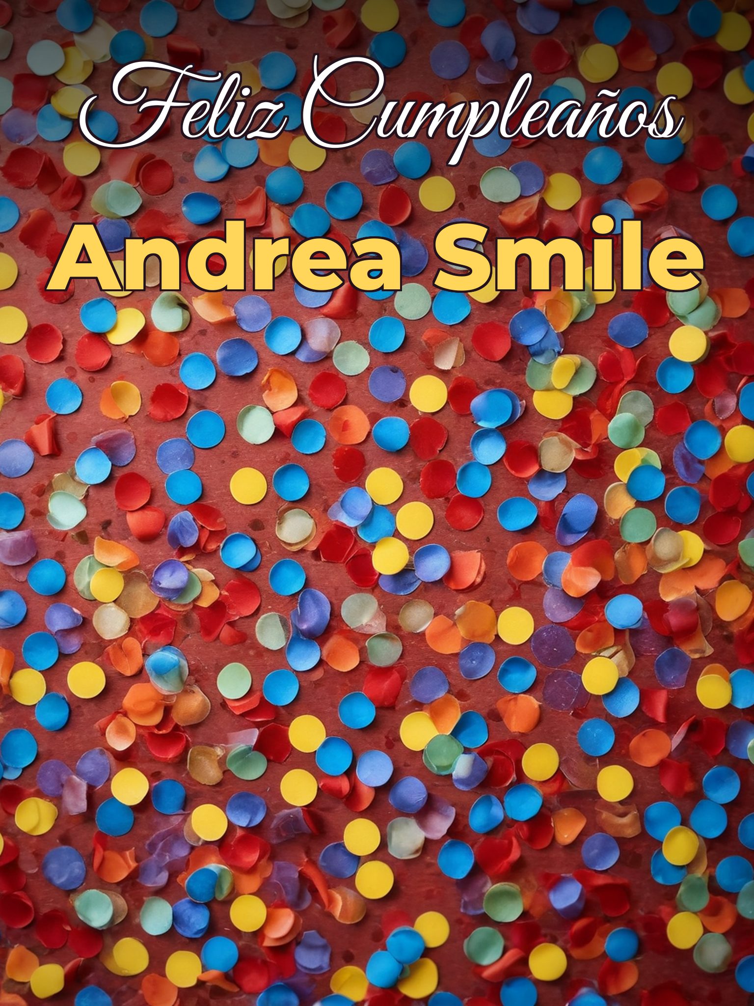 Feliz cumpleaños andrea smile