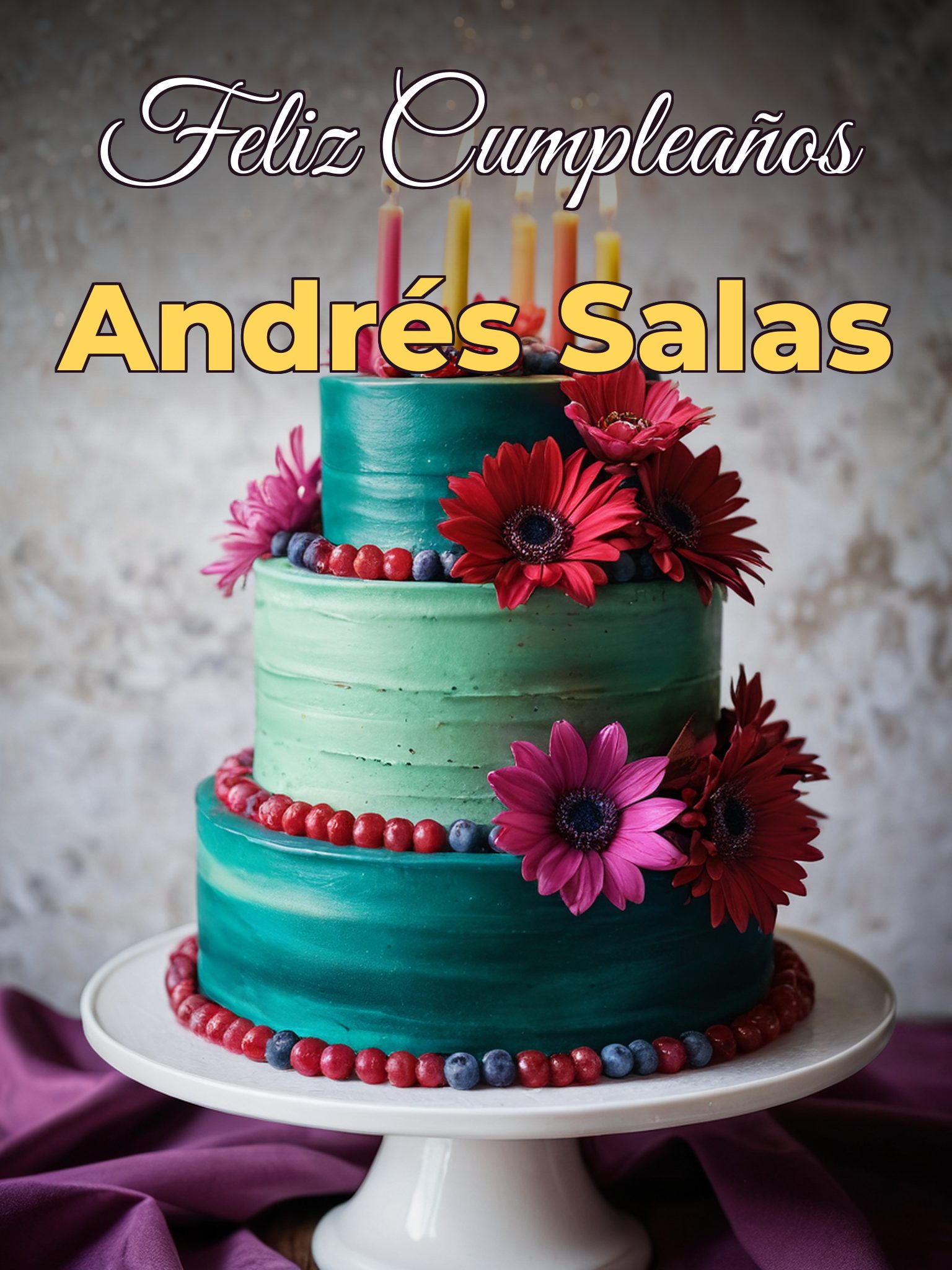 Feliz cumpleaños Andrés salas