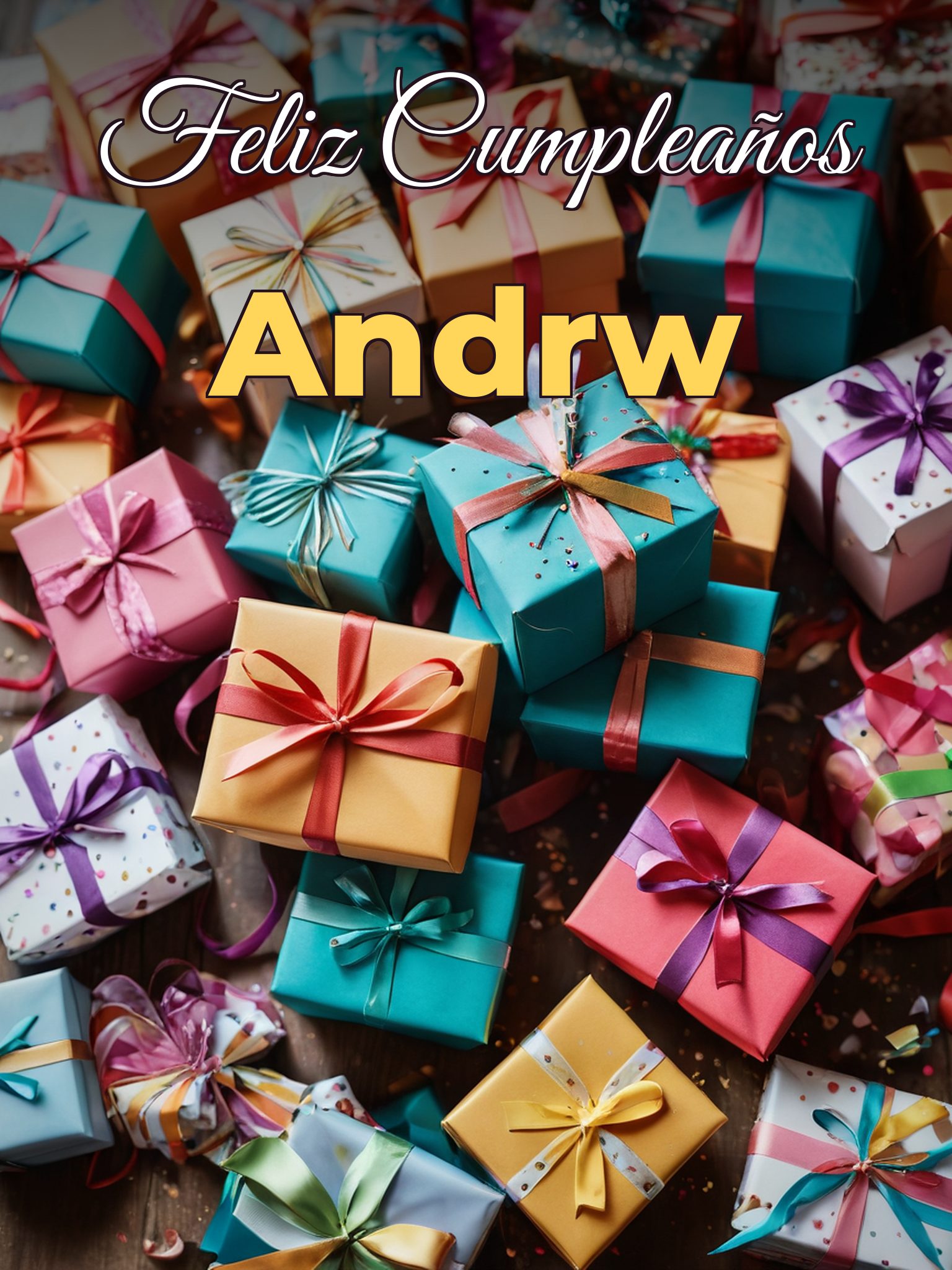 Feliz cumpleaños andrw