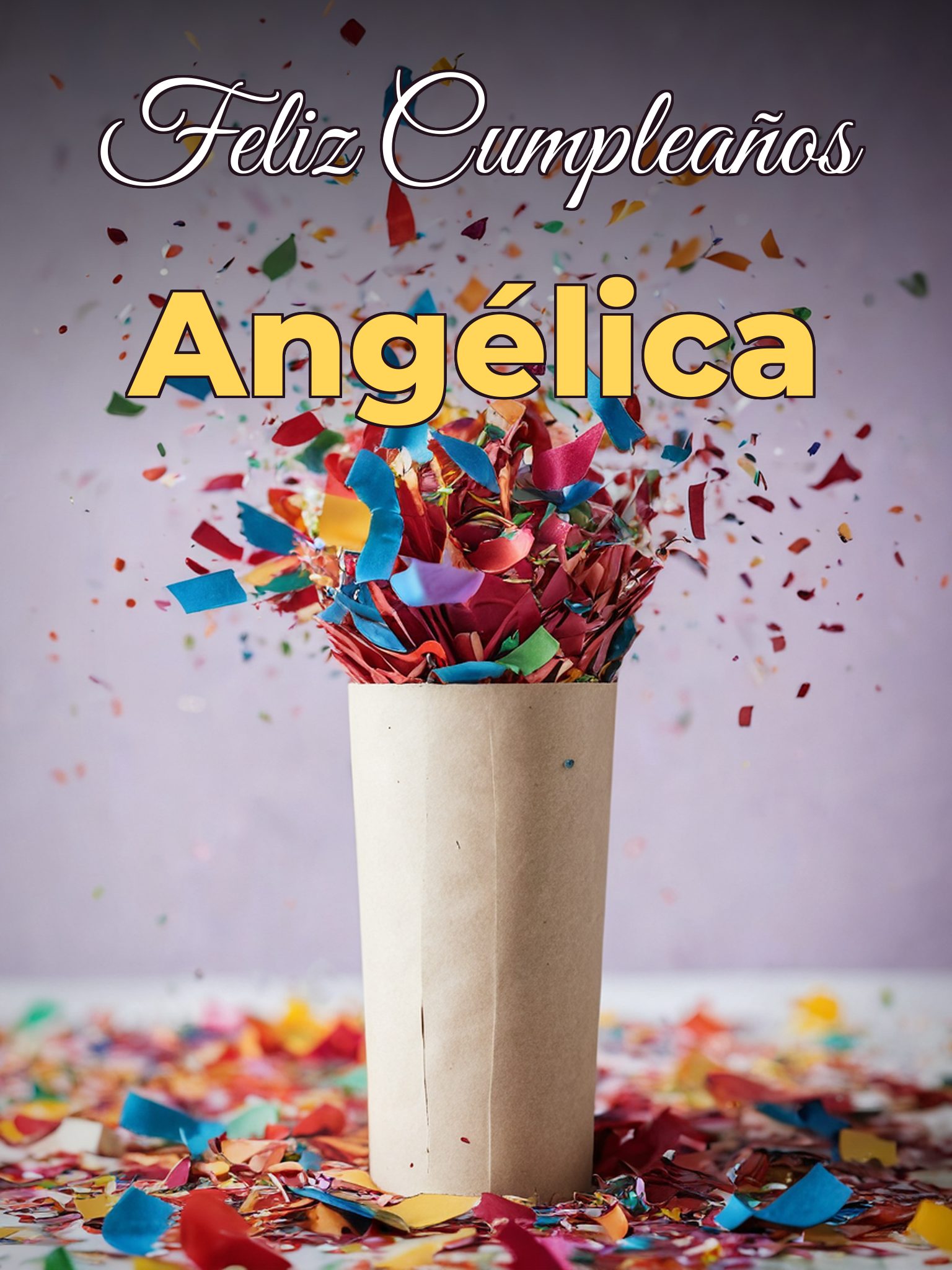 Feliz cumpleaños angélica