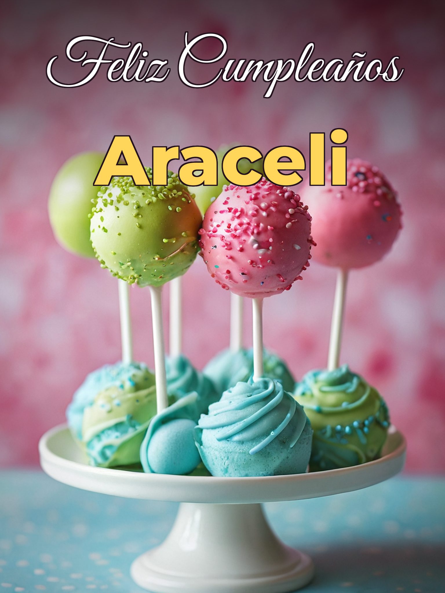 Feliz cumpleaños araceli