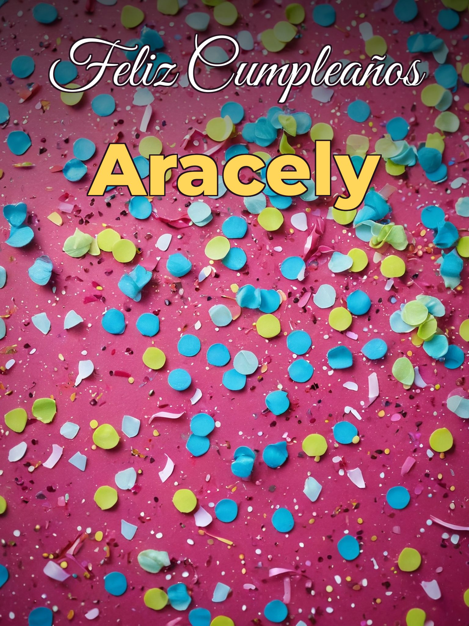 Feliz cumpleaños aracely