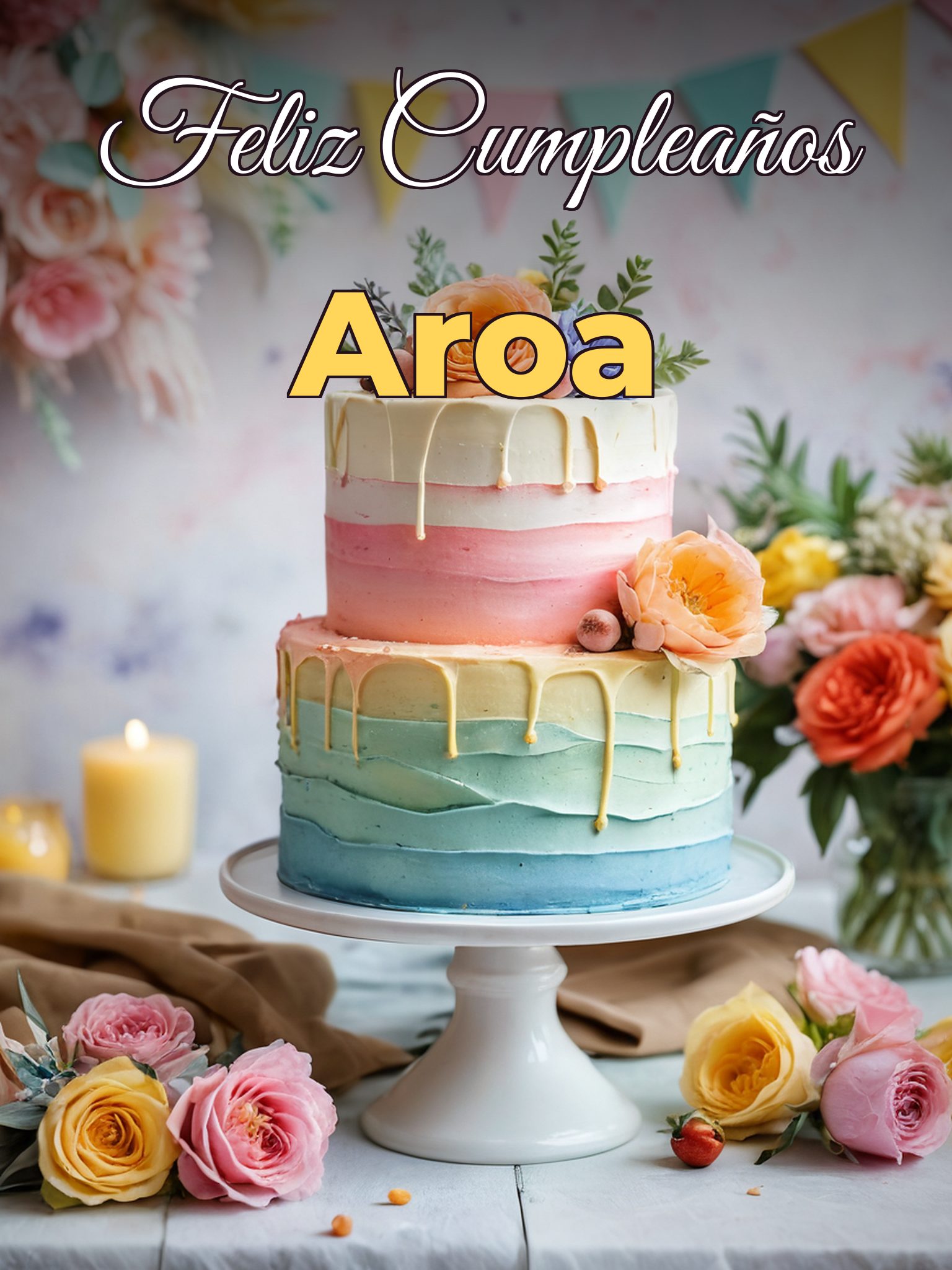 Feliz cumpleaños aroa