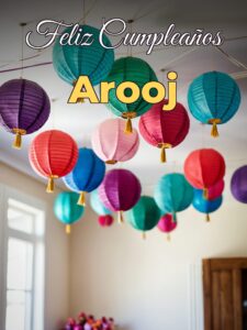Feliz cumpleaños arooj