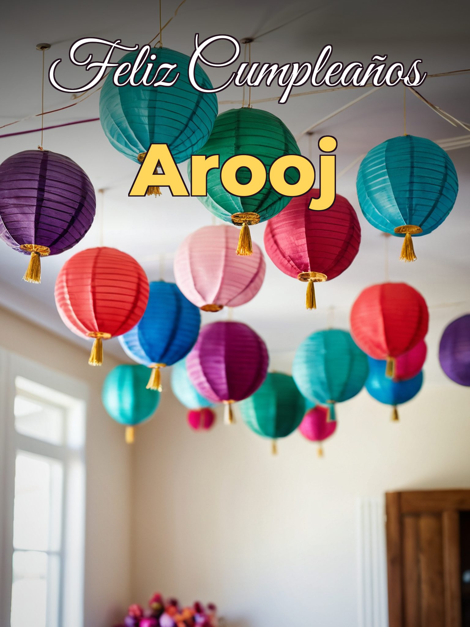 Feliz cumpleaños arooj