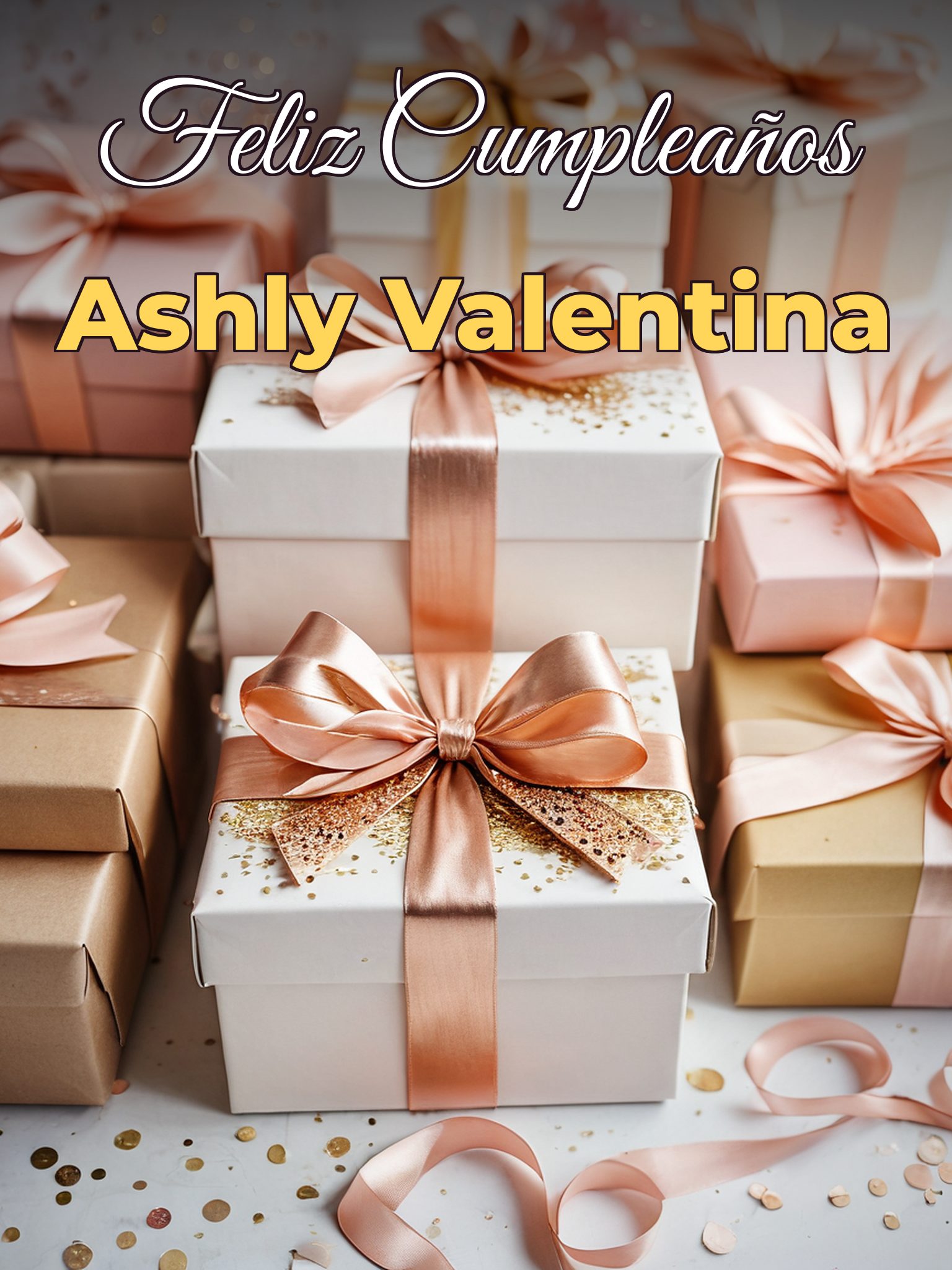 Feliz cumpleaños ashly valentina