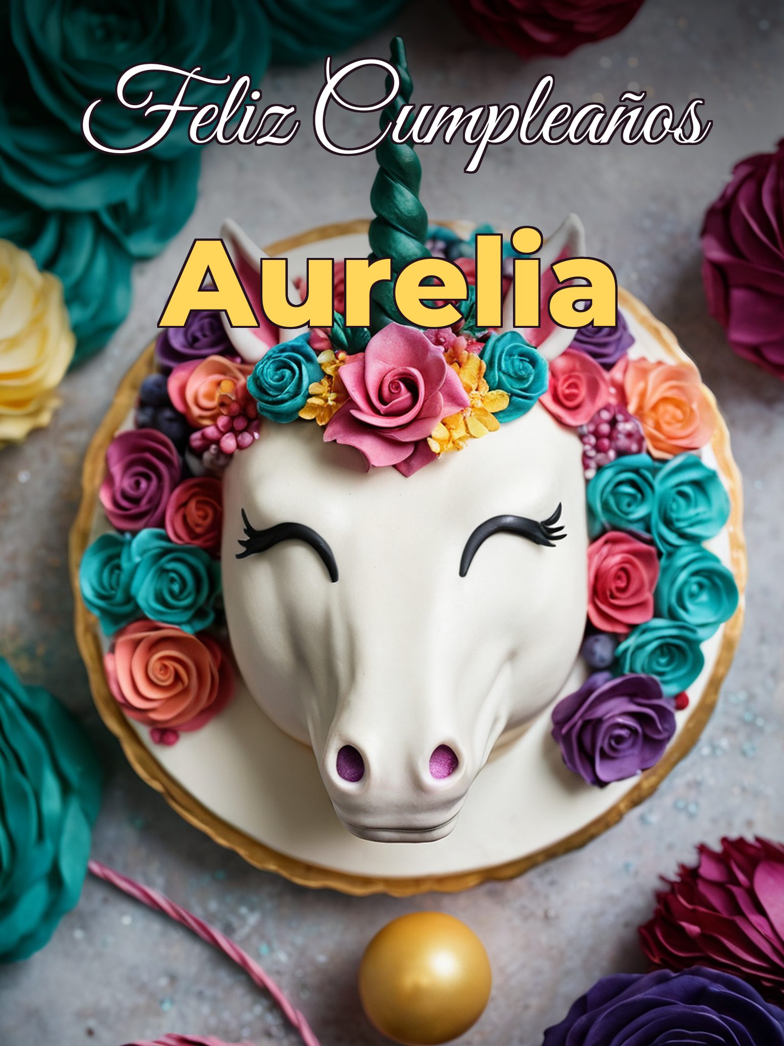 Feliz cumpleaños aurelia