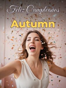 Feliz cumpleaños autumn