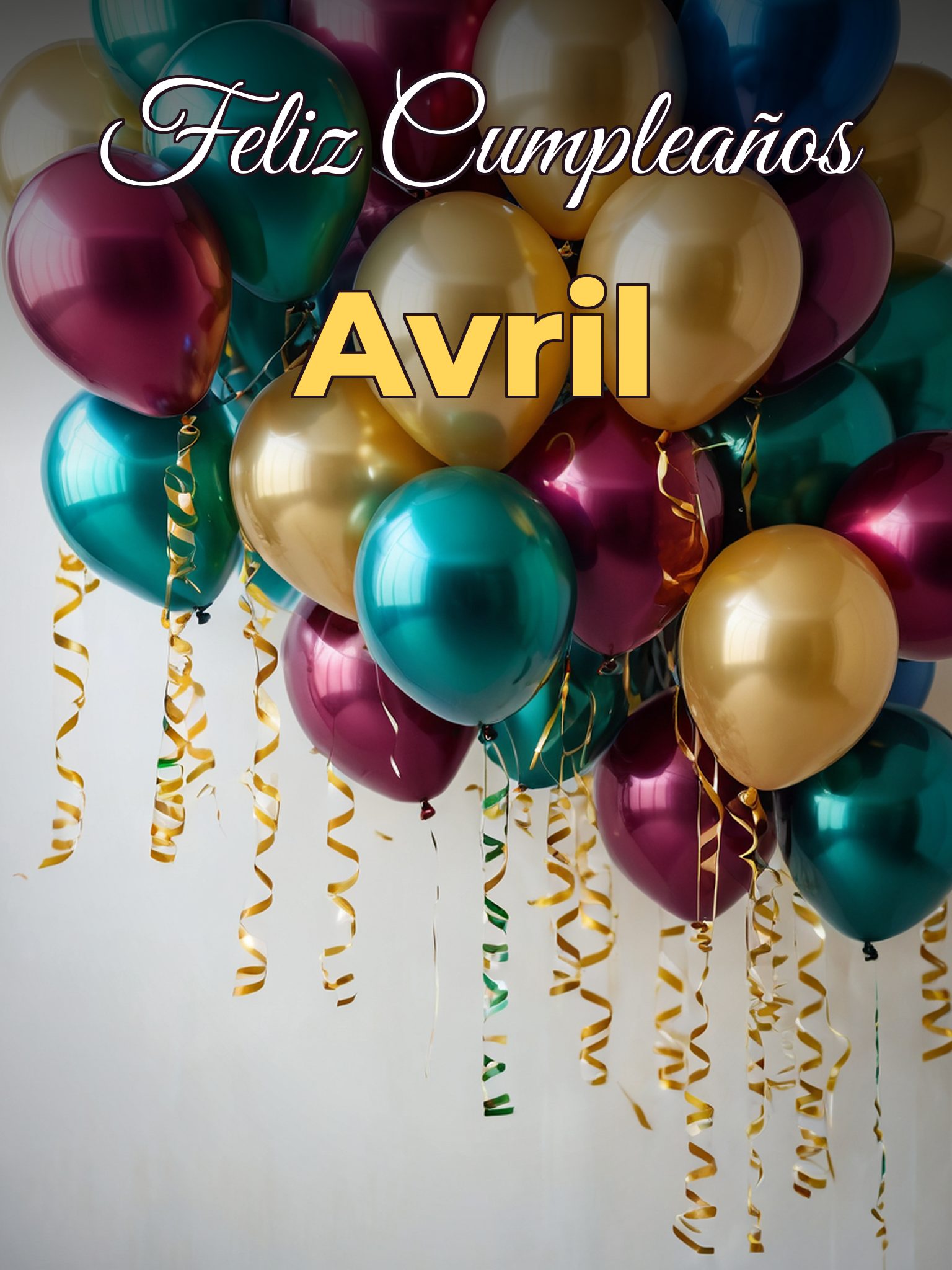 Feliz cumpleaños avril