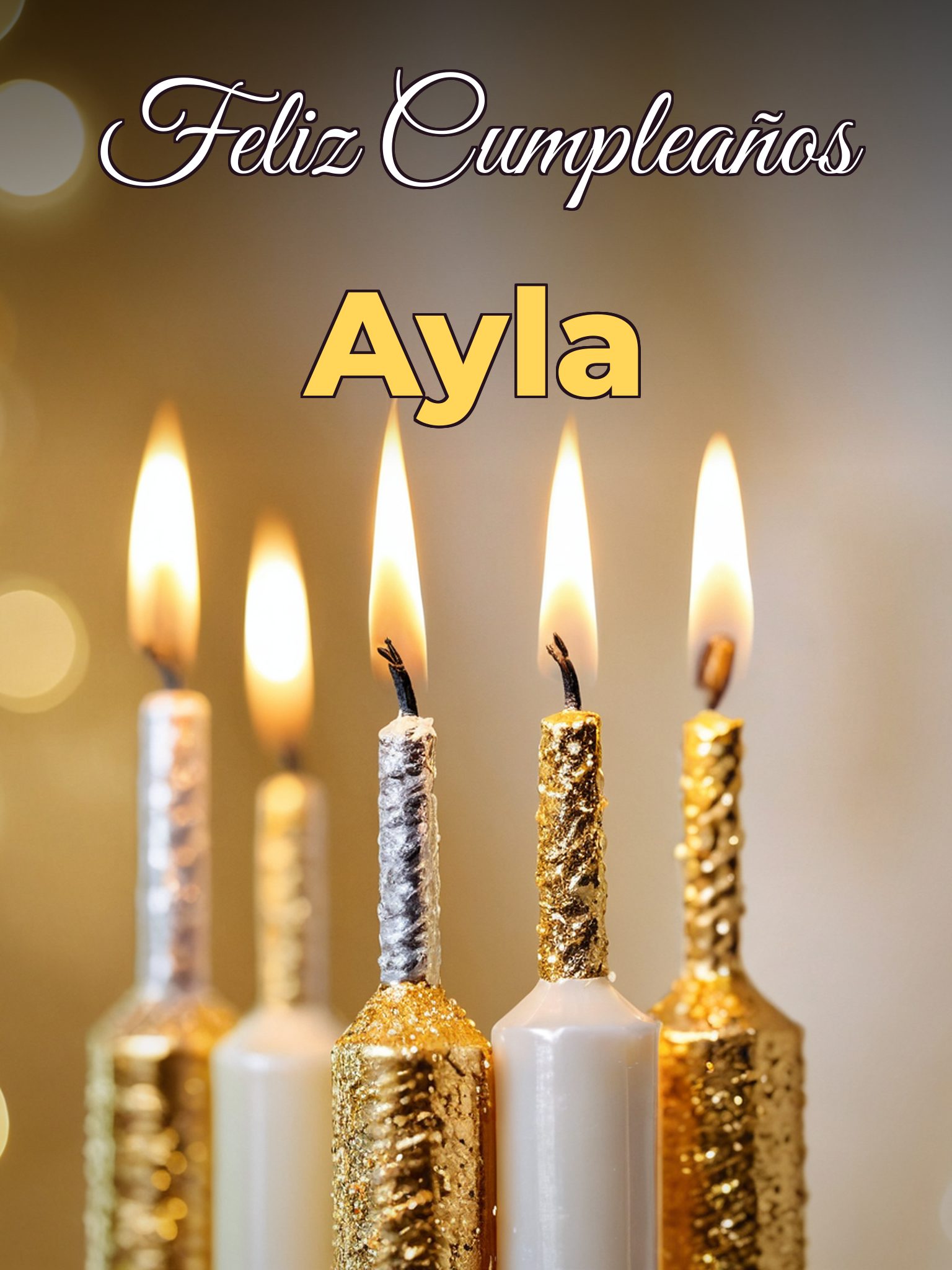 Feliz cumpleaños ayla