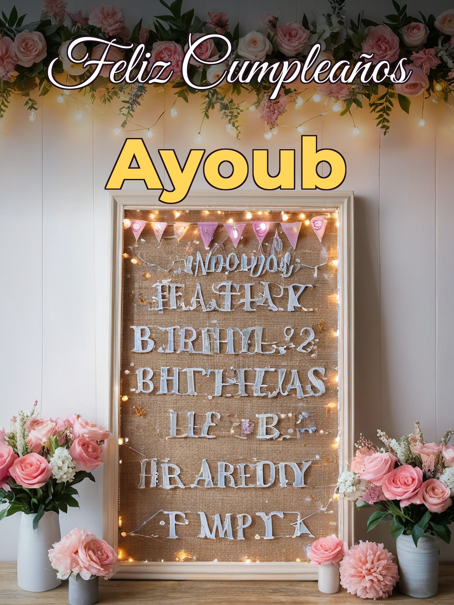 Feliz cumpleaños ayoub
