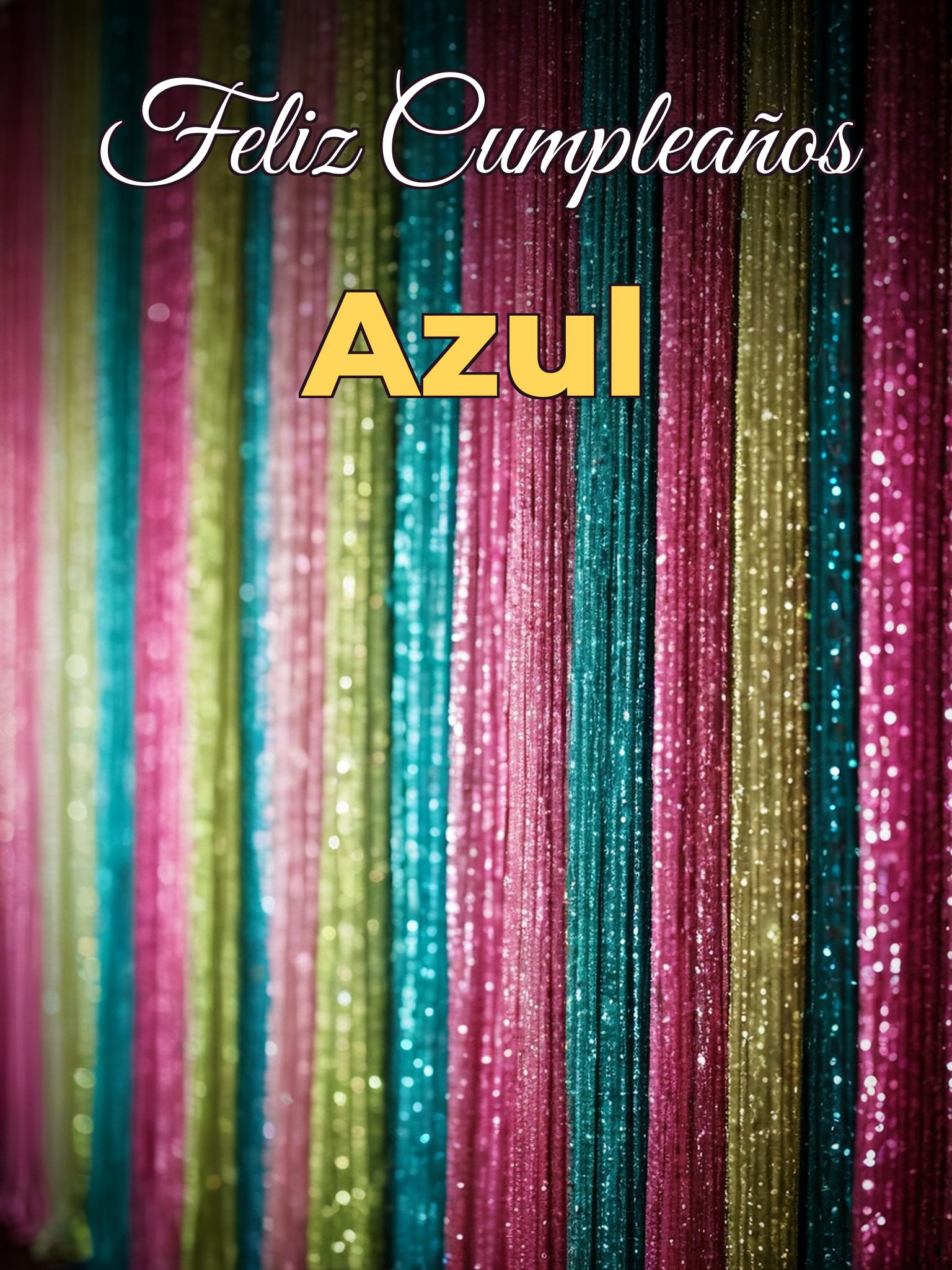 Feliz cumpleaños azul