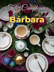 Feliz cumpleaños bárbara