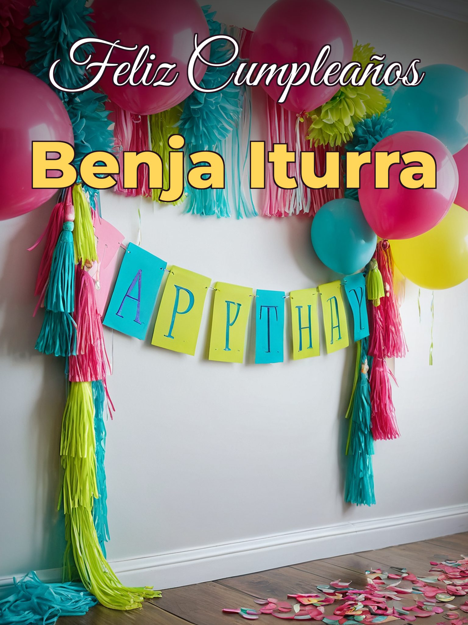 Feliz cumpleaños benja iturra