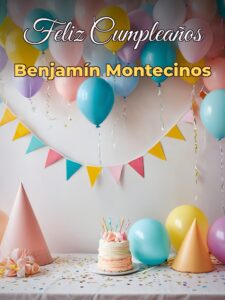Feliz cumpleaños Benjamín montecinos