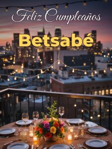 Feliz cumpleaños betsabé
