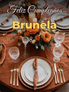 Feliz cumpleaños brunela