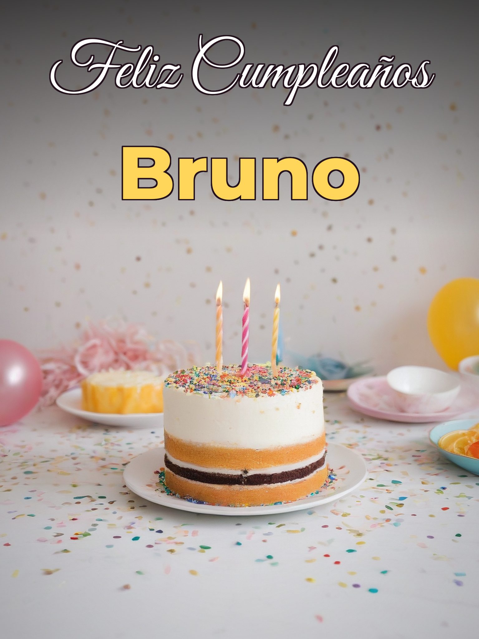 Feliz cumpleaños bruno
