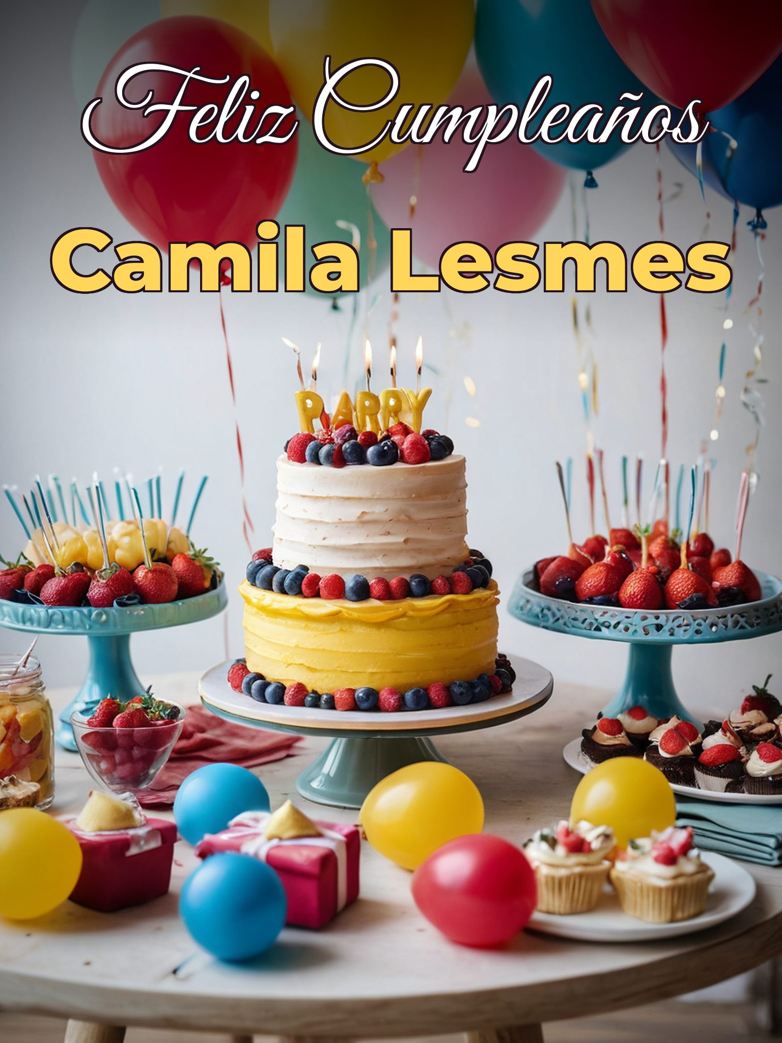 Feliz cumpleaños camila lesmes