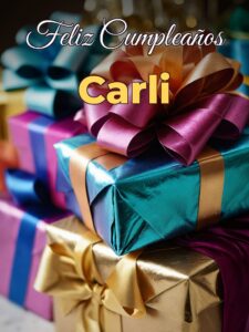 Feliz cumpleaños carli